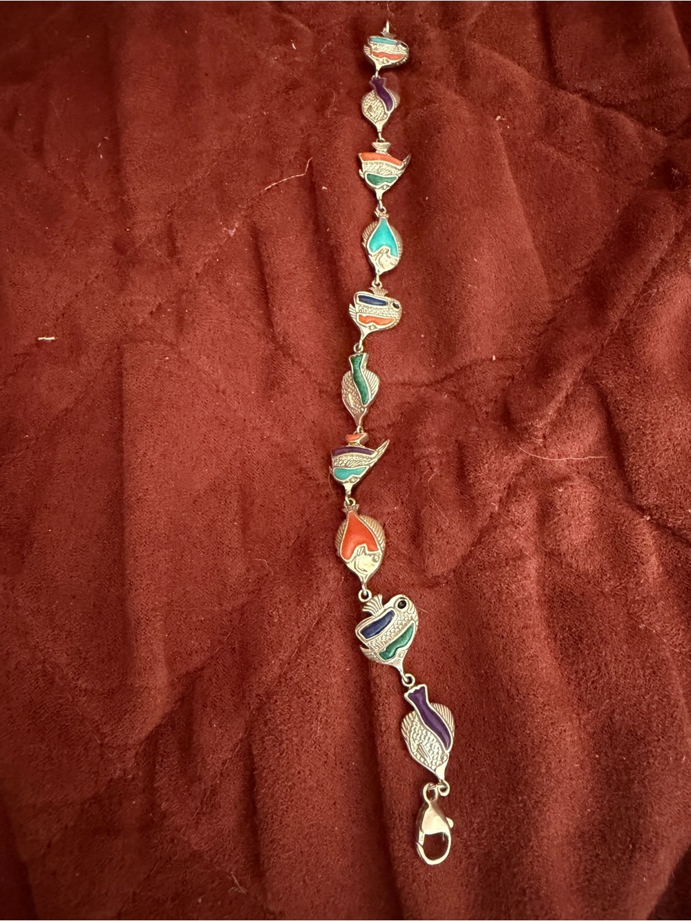 Vintage Coleman Co sterling silver Link Bracelet - Women Jewelry